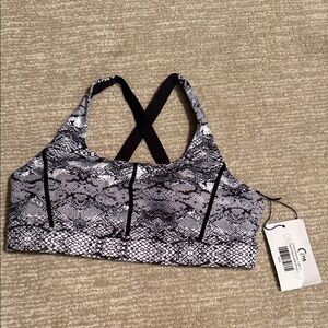 Zyia cobra metallic light n tight adjustable bra